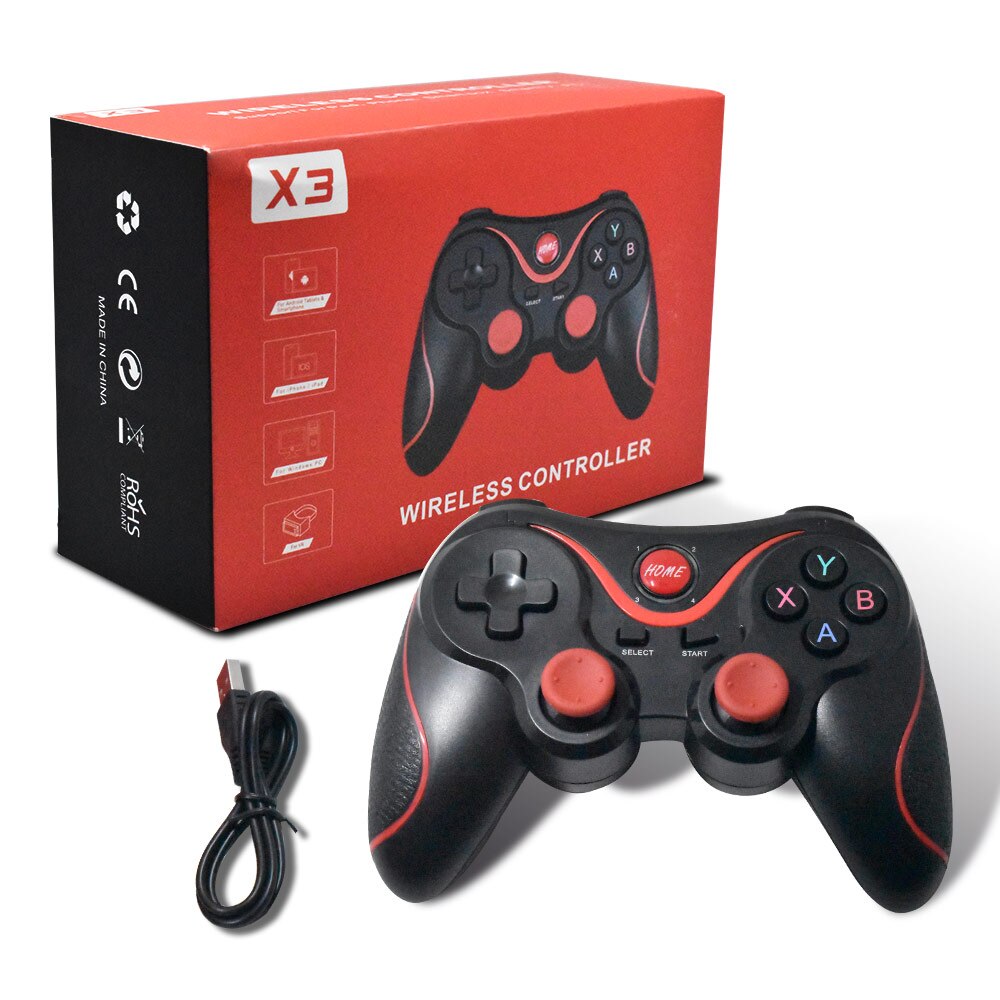 Terios X3 Draadloze Bluetooth Gamepad Joystick Voor Android Smartphone Tablet Remote Controller Zwart Wit Kleur