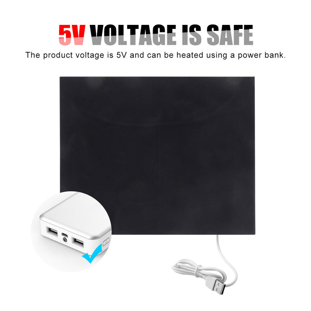 Portable 5V USB Electric Heated Blanket Car Office Winter Warm Rug Cover Heater SP99