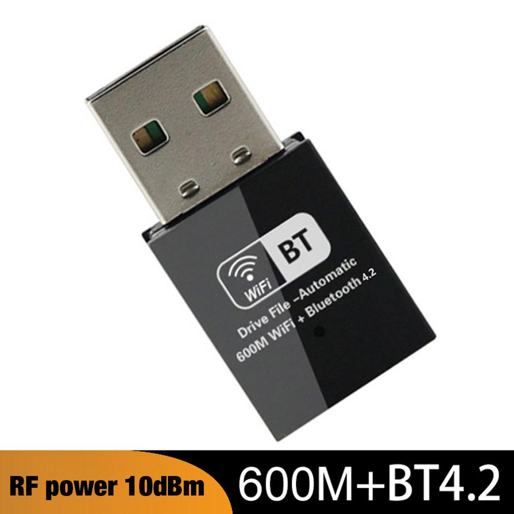 USB WiFi Adapter 600 Mbps Plug and Play Dual Band Mini Wireless Adapter Network Bluetooth 4.2 2-in-1 Bluetooth wifi transmitter