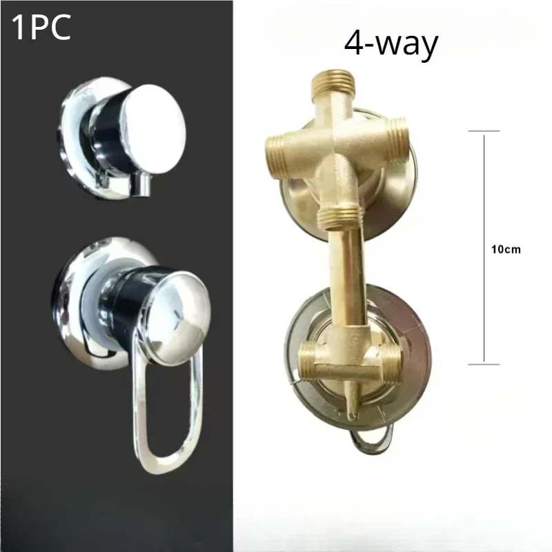 2/3/4/5 Way Shower Switch Control Shower Room Faucets Mixer Shower Cabin Accessories Valves Diverter Tap: green