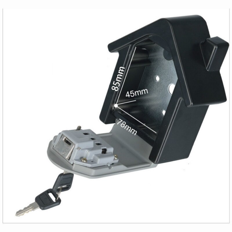Storage Box Wall Mounted Combination Lock Box Key Safe Box Password &amp; Key Lock Home Family Outdoor Safety Keys&#39;