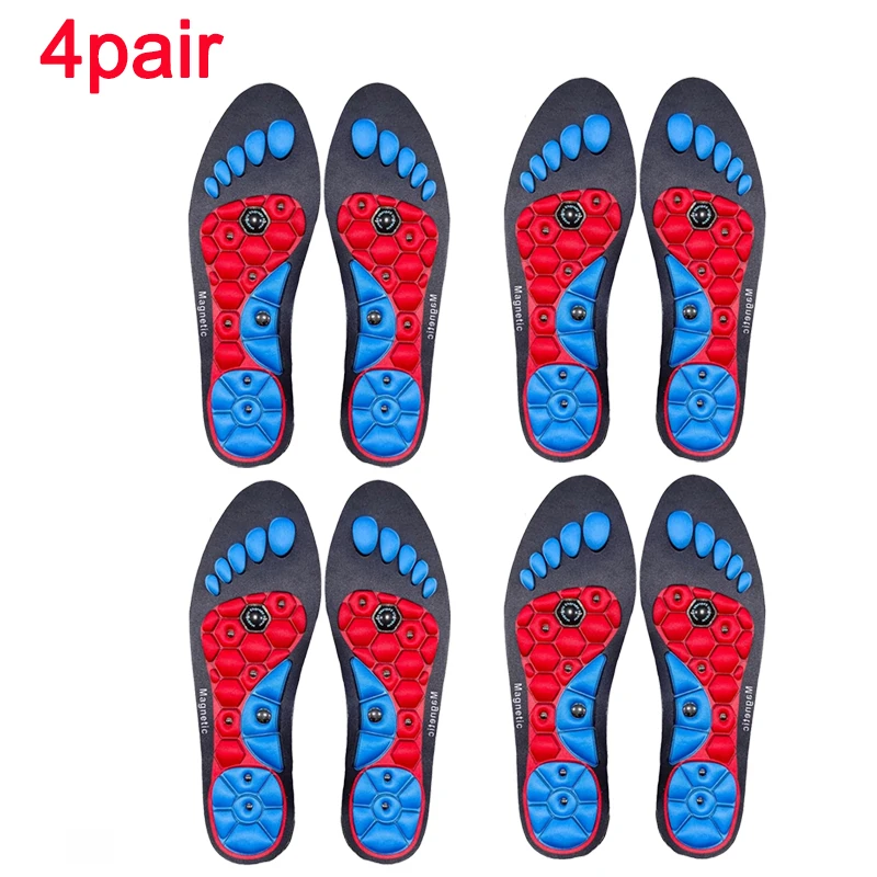 1/2/3/4 Paar Magnetische Acupressuur Inlegzolen Mannen Vrouwen Voetmassage Sport Inlegzolen Magnetische Therapie Inlegzolen voor Verlichten Vermoeidheid: Bruin / 0.5