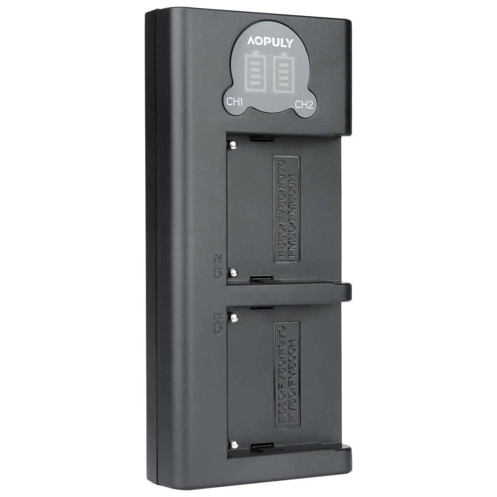 Caricabatteria digitale del caricatore 5V dell&#39;esposizione di NP-F970-C messo per la luce 2500c del materiale di riempimento F750 F990 della macchina fotografica di Sony