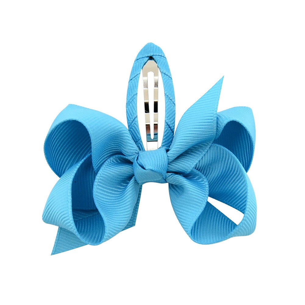 Sweet Top Hair Clip Grosgrain Ribbon Hair Bow Barrettes For Girls Princess Flower Headband Headwear Kids Hair Accessories: Color 7