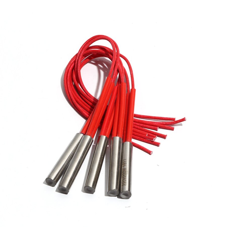 10 sztuk 12mm 38 ~ 48mm 201SUS rurowa grzałka patronowa 110V/220V/380V podgrzewany elektrycznie rura 110W/120W/130W/140W Element oporowy