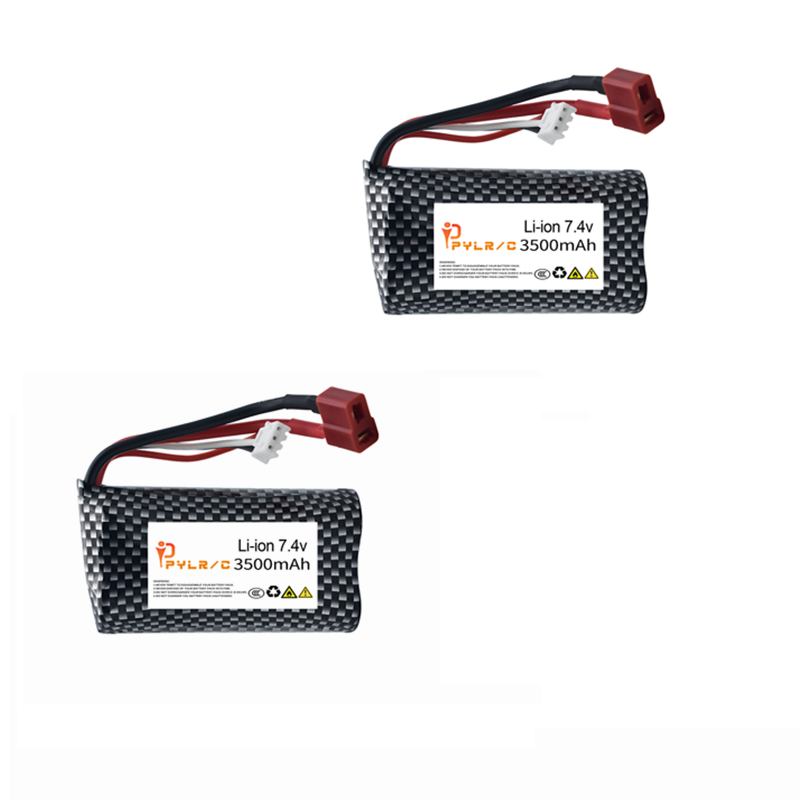 7.4V 3500mAh 18650 Li-ion Battery For Wltoys 10428 /12428/12423 RC Car Parts 2s 7.4v Battery For Wltoys 144001 A959-B A969-B Q46: GRAY