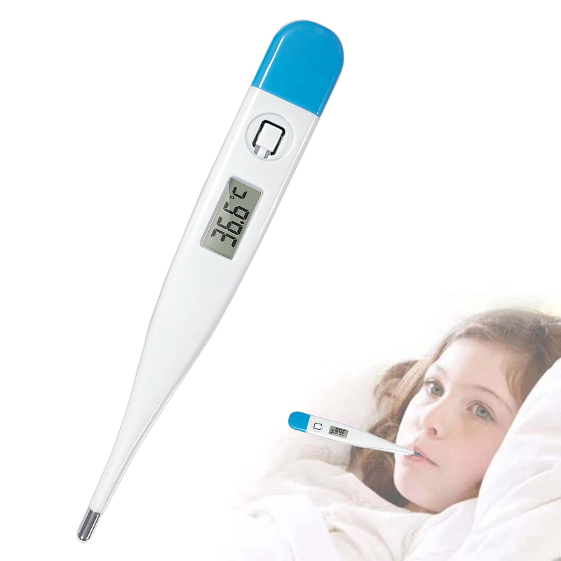 Household Thermometer for Fever, Digital Basal Body Thermometer Oral, Armpit or Rectal Temperature Electronic LCD Displ