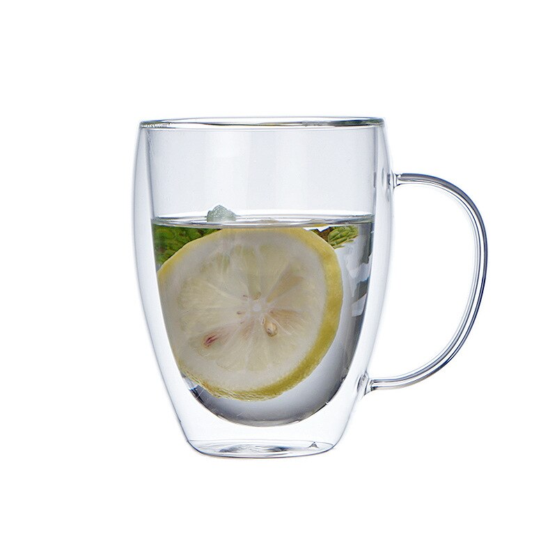 Dubbele Glas Koffie Melk Whisky Thee Bier Mokken Hittebestendige Gezondheid Drinken Transparante Drinkware Voor Monther