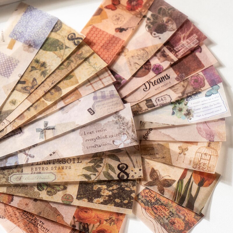 30 kpl läpikuultava lakmuspaperi koriste scrapbooking materiaali paperisuunnittelija tee itse päiväkirja albumi kollaasi etiketit askartelutarvikkeet
