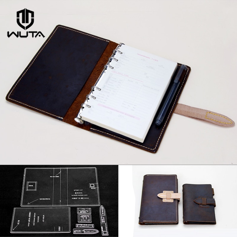 WUTA 830/831 DIY Journal Notebook Acrylic Template Diary Notebook Leather Clear Acrylic Pattern Help Cutting Leather Craft Tools