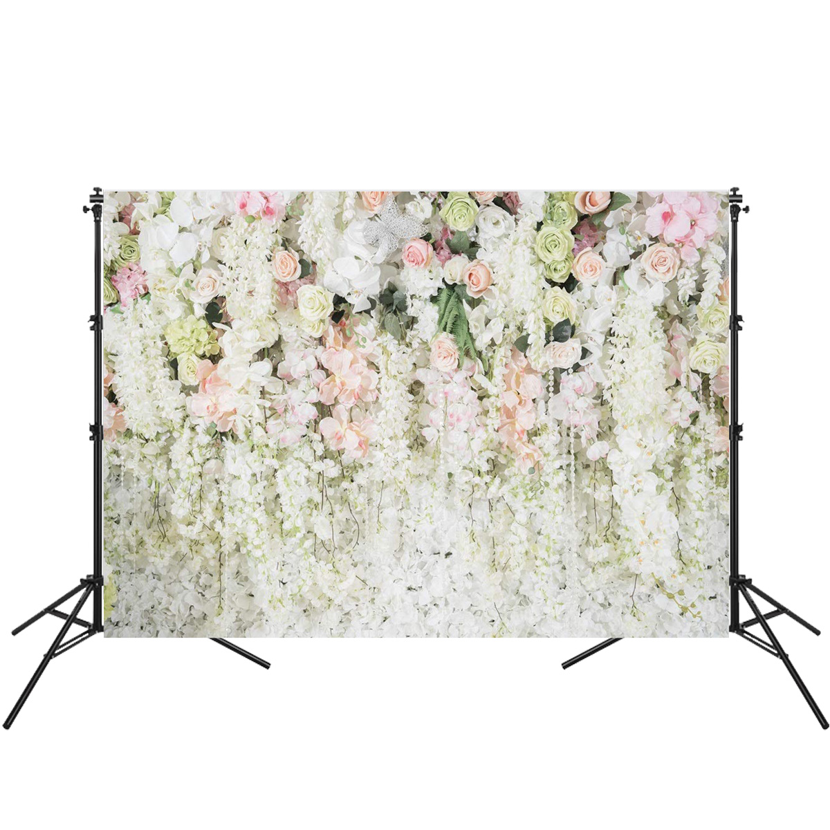 Vinyl Photo Studio Background Cloth 3D Flower Wall Photography Backdrop For Wedding Party Photo Prop Photography Flower Party