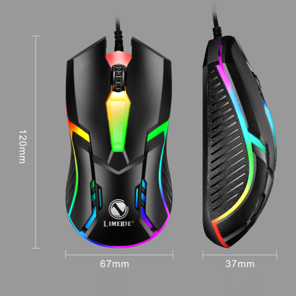 1600 dpi usb kablet gaming mus led lys baggrundsbelyst lysende konkurrencedygtig gamed mus notebook optisk computer mekanisk mus