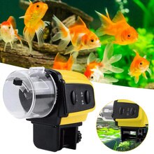 Automatic Pond Fish Feeder Fishtank Aquarium Auto Fish Feeding Timer Battery Operated Fish Food Dispenser Aquarium Accessory