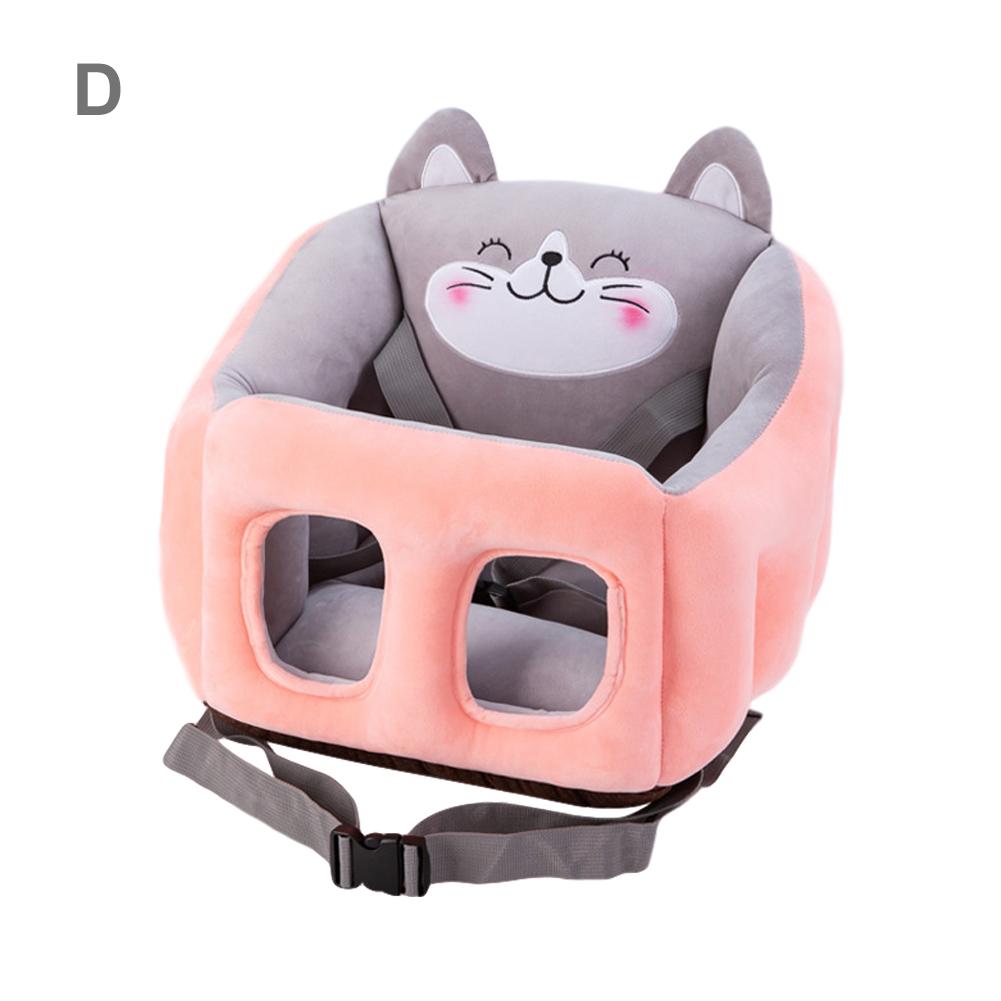 Cartoon draagbare baby-eetstoel, stoelverhoger, leer zitten, multifunctionele comfortabele bb-kruk, autostoelverhoger voor baby's