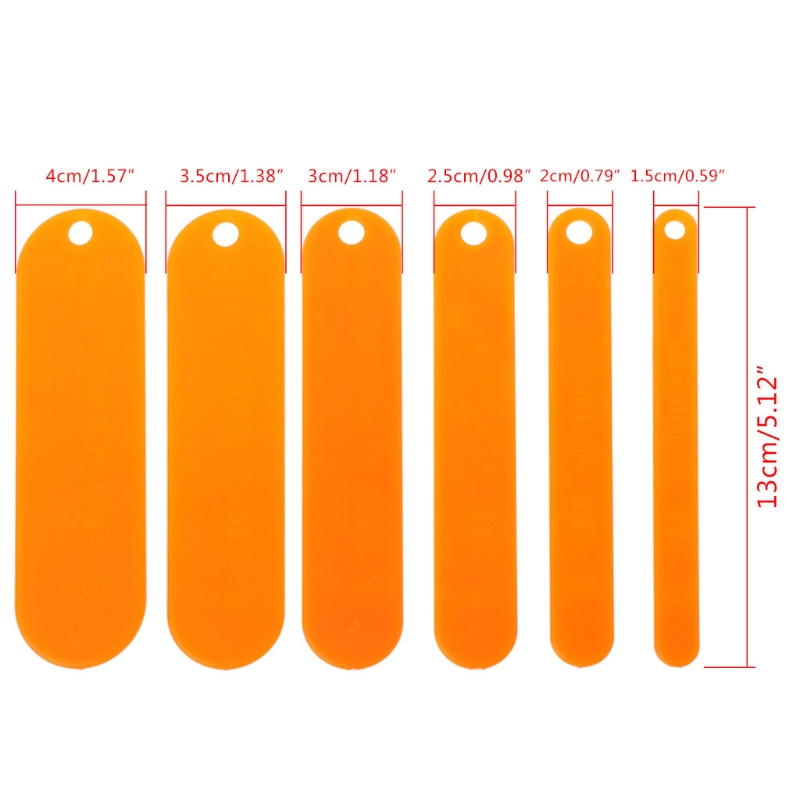Navette de filet de pêche 6 pièces/ensemble, matériel en plastique, outils de réparation