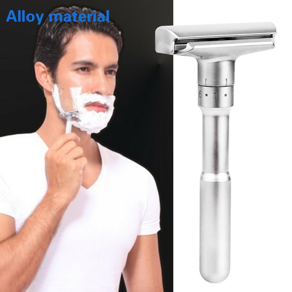 Adjustable Safety Razor and Base For Man Shaving Razor Classic 5 Razor Safety Blade With Y1N9