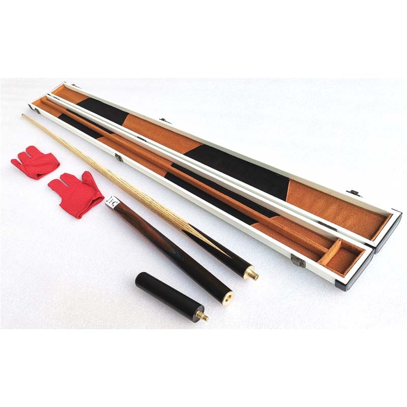 3/4-pc Handmade Snooker / Billiard Cue with leather wooden Case Kit