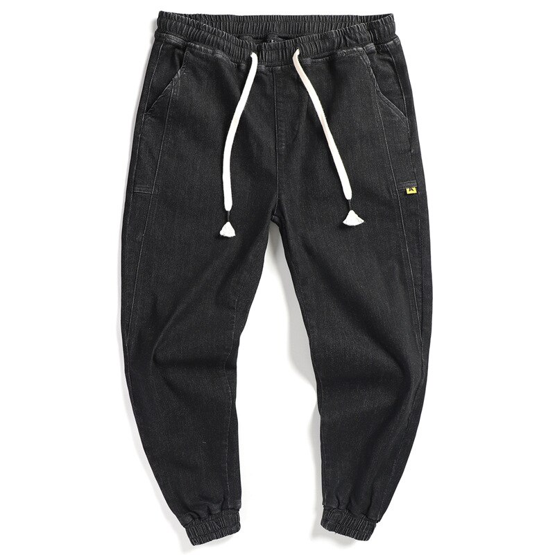 Jean homme Baggy Denim sarouel homme entrejambe ample Hip Hop rue cordon pantalon grande taille 5X 6X 7X Joggers Streetwear