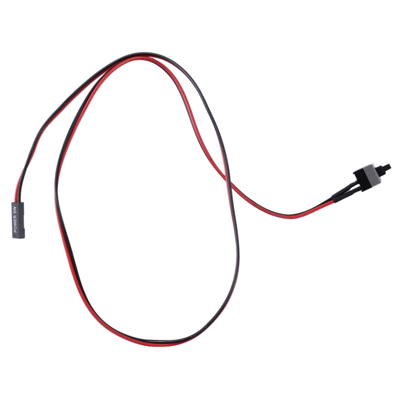6 Pack 2 Pin SW PC Power Cable On/Off Push Button Atx Computer Switch Wire 45Cm