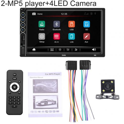 N6 7 inch touchscreen 2 din autoradio bluetooth video  mp5 speler met camera: 2