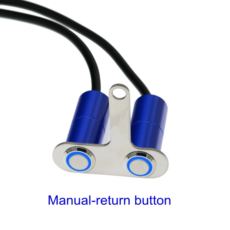 MotoLovee LED Motorcycle Switch Handlebar Adjustable Mount Waterproof ON-OFF Button For Headlight Fog Light Start Kill Switches: Bblue