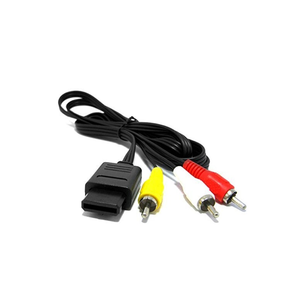 Cable N64 A/V para NS64, Cable AV A RCA para Super, Nintendo, GameCube, N64, SNES, 1,6 M