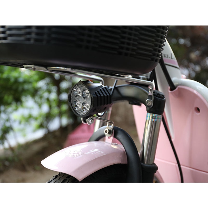 Ebike E-Bike Electric Scooter Light 12V-72V Electric Bicycle Light with Horn Waterproof Headlight Horn Set for m365