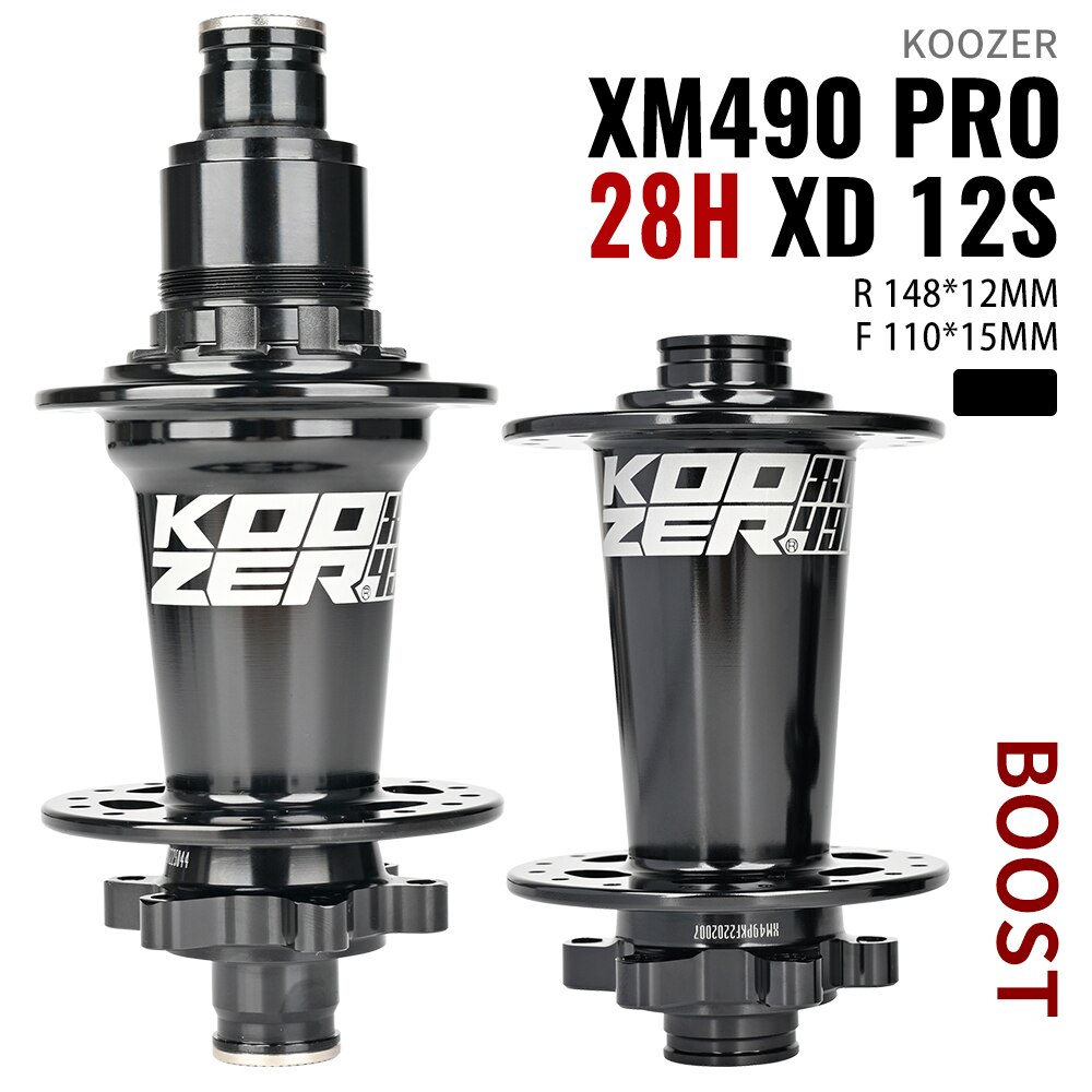 Koozer XM490 PRO Boost 28H 32 Holes MTB Bicycle Hub 15x110 12x148MM TA Thru HG XD MS SX GX NX 10 11s 12s THRU Bike CR-MO Steel