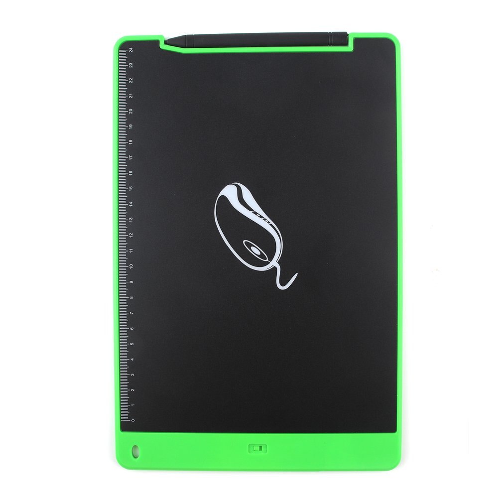12 Inches LCD Screen Writing Pad Digital Drawing Pad Handwriting Board Portable Electric Board For Home Office: Green