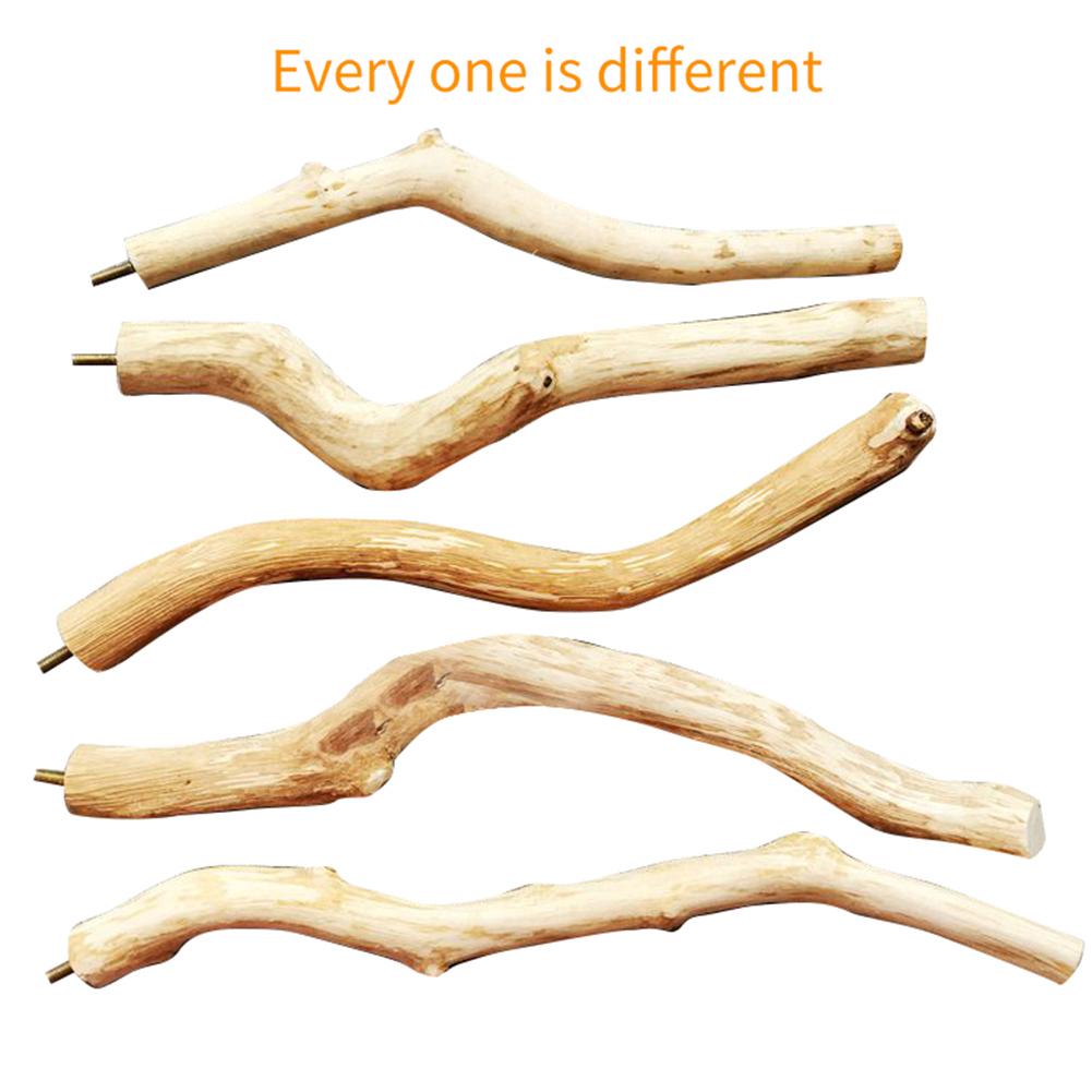 Mascota loro pájaro de pie palo de madera de uva salvaje palo pájaro Cockatiel perchas mordedura garra molienda juguete pájaro jaula Accesorios