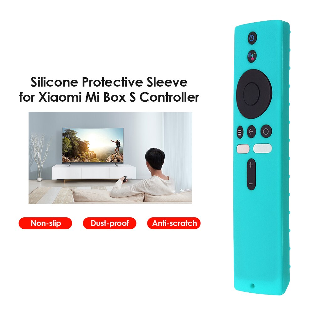 Silicone Remote Control Case For Xiaomi Mi Box S/4K/TV Mi Remote TV Stick Cover Anti-Slip Shockproof Protective Cover