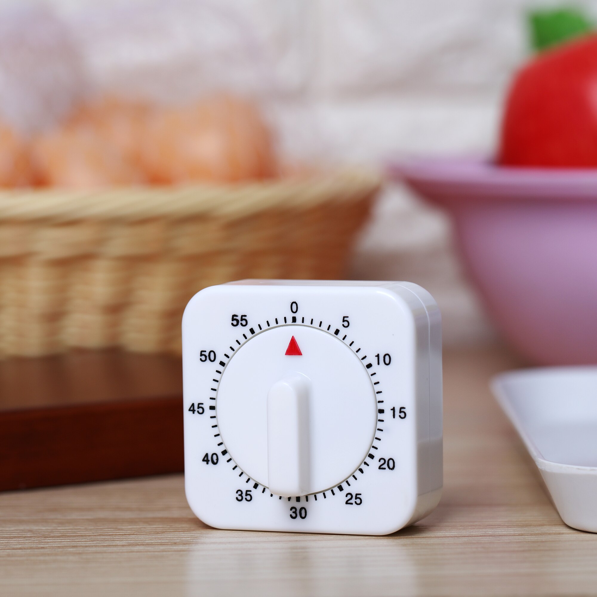 Kitchen Cooking Timer Alarm Mechanical Roasting Count Down Tool 1 Hour Timer 60-Minutes Countdown Alarm Clock Kitchen Gadget