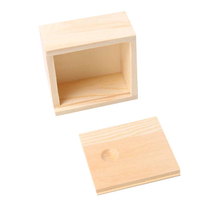 Caja de almacenamiento para dulces, caja de almacenamiento para joyas hecha a mano de Color Natural, caja de jabón, caja de empaquetado de madera con anillo de madera, caja organizadora para manualidades