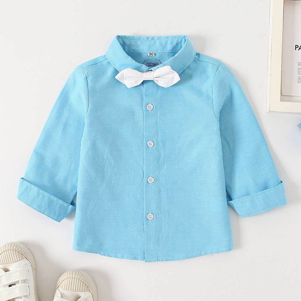 PureMilk Baby Boys Clothing Blue Shirt Long Sleeve Shirt For Kids: 24M