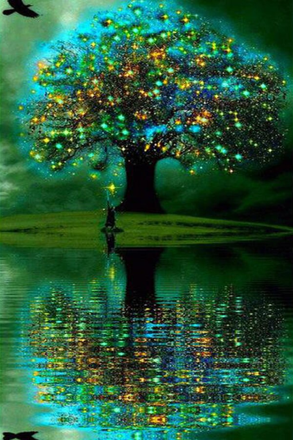 Diamond embroidery scenery series 5D DIY diamond round diamond cross embroidery decoration full of diamonds: 6