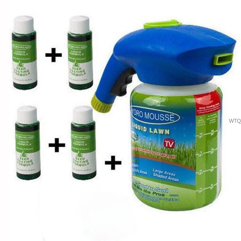 Neue Garten Samen Sprayer Kombination Flüssigkeit Rasen Samen Sprinkler System Gras Kunststoff Samen Sprayer Gießkanne Schnelle Einfach Spritzen
