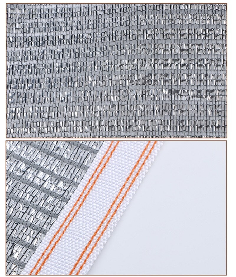 75% Shading Kas Reflecterende Zonnescherm Netto Outdoor Tuin Aluminiumfolie Ademend Bloemen Beschermende Luifels