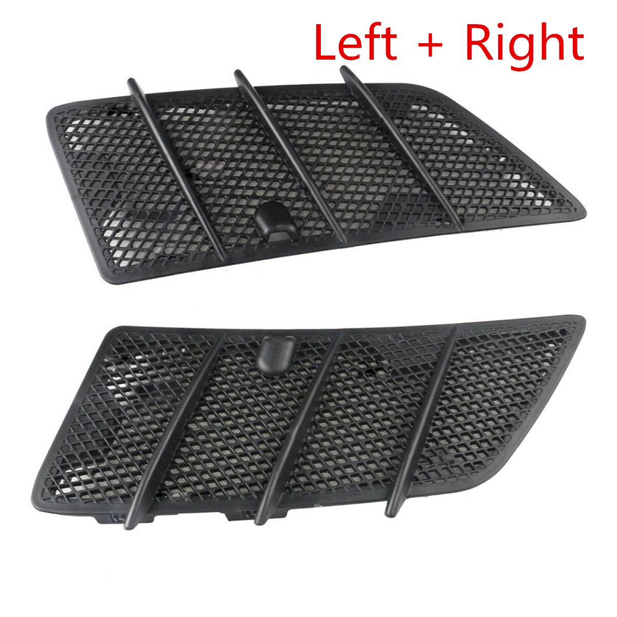 Car Front Hood Vents Grille Black For Mercedes For Benz W164 ML / GL Class Air Flow Intake Hoods: Left Right