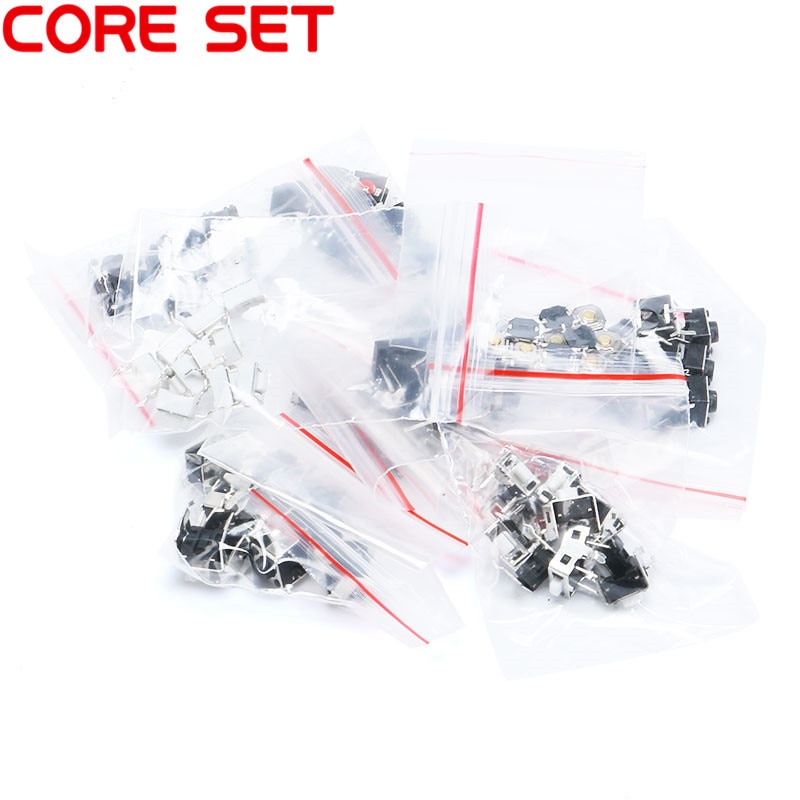 120pcs = 12 Type Tactile Push Button Touch Schakelaar Remote Keys Button Microschakelaar