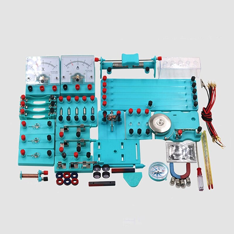 Kids Electricity Circuit Learning Kit Physics Experiment Kit Basic Educational ABS Electricity Magnetism Learning Tool
