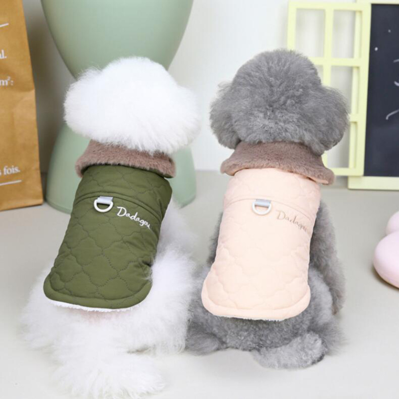 CDDMPET Waterdichte Bontkraag Hond Jas Winter Warme Fleece Hondenkleding voor Kleine Honden Puppy Huisdier Vest Chihuahua Yorkie Pug Jas