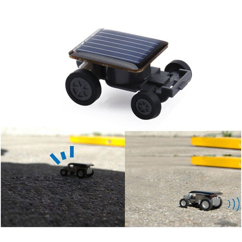 Children Kid's Mini Solar Power Toy Car Robot Auto Racer Educational Gadget