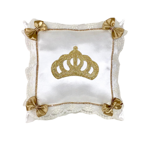 Modern Custom Pillow Luxury Custom Portable Newborn Baby Gold Cushion Jewelry Cushionhigh Qual: black