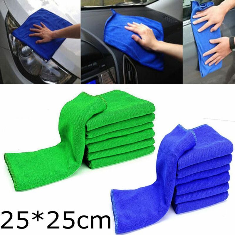 5-10 Stuks Van Schoon En Stof-Verwijderen Microfiber Auto Wassen Handdoeken Absorberende Anti-Statische Handdoeken