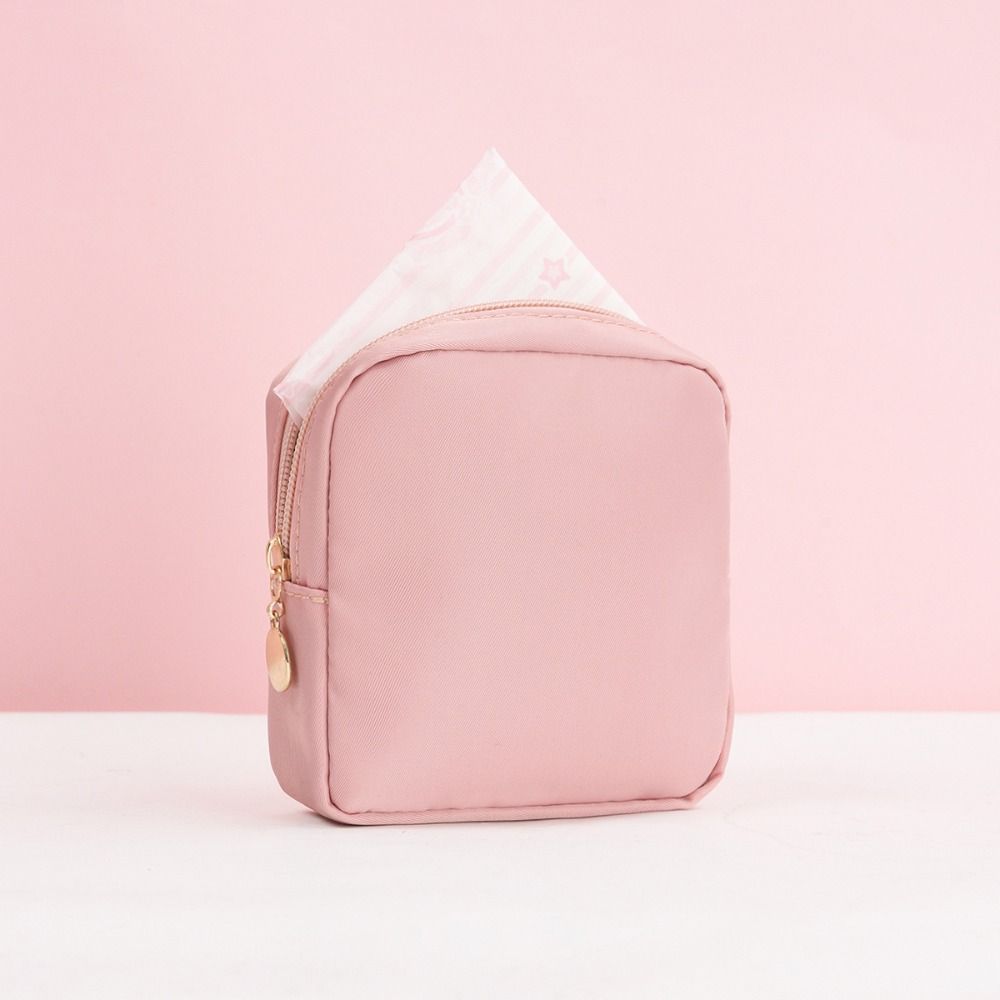 mehrfarbige Damen binden Taschen Heimat Organisation tragbare Pad Beutel Serviette Lagerung Veranstalter: Blau