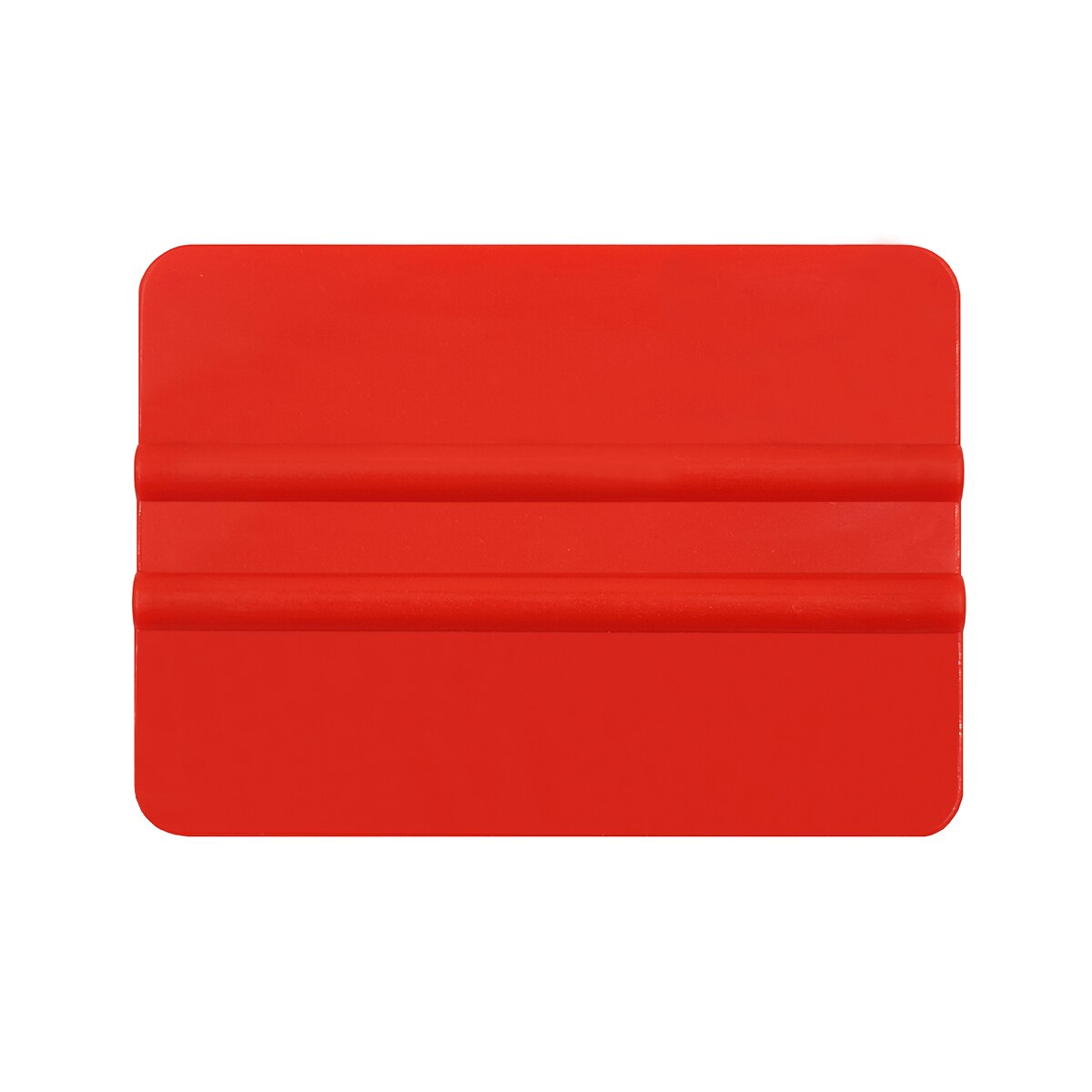 Rød gummiskraber bil klistermærke installere skraber værktøjer vinyl bil film wrap plast skraber vinduesfarver værktøjer 10 x 7.3cm