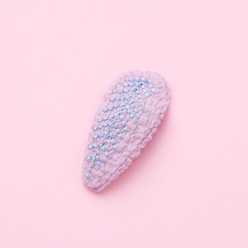 Qxmy meninas hairpins grampo de cabelo bebê pino crianças doces cor headwear crianças acessórios bonitos bandana: purple  blue