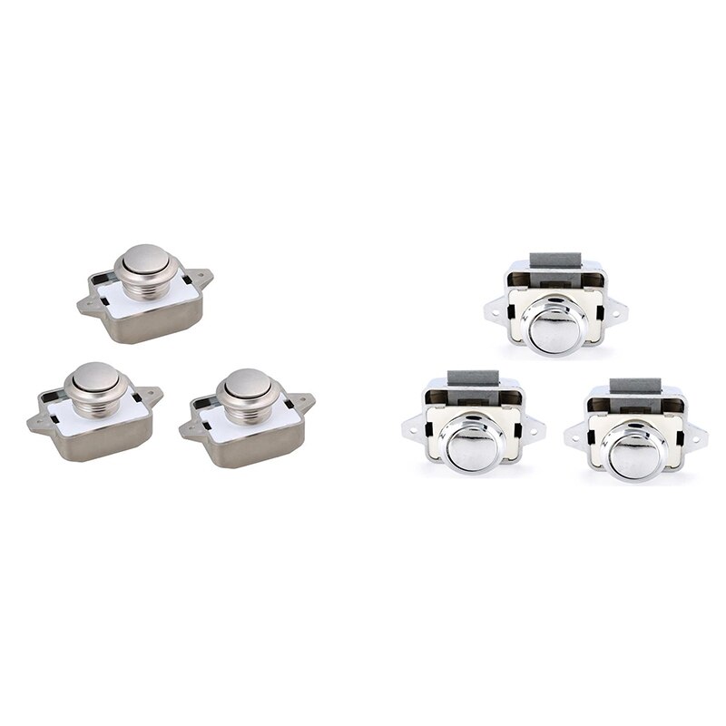 3Pcs Camper Auto Push Lock Diameter 26Mm Rv Caravan Boot Motor Kast Lade Klink Knop Sloten