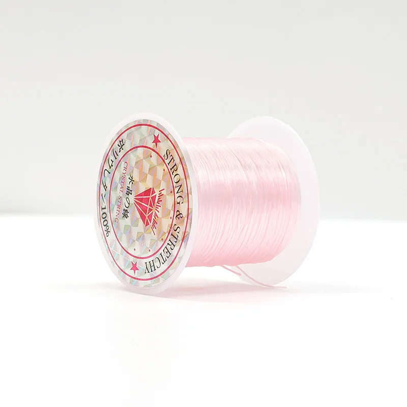 10M/rollo de pulseras de cordón de cuentas de cristal elástico fuerte, línea de goma elástica, cuentas de joyería, collar de hilo, cordones para hacer bricolaje