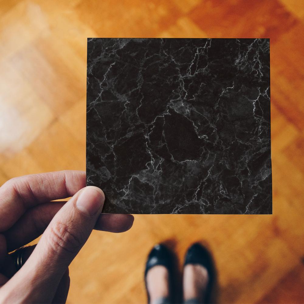 Self-Adhesive Diagonal Floor Seam Stickers,Marble Retro DIY Tile Sticker,Waterproof Floor Sticker For Home Decor Living Room: TDS007